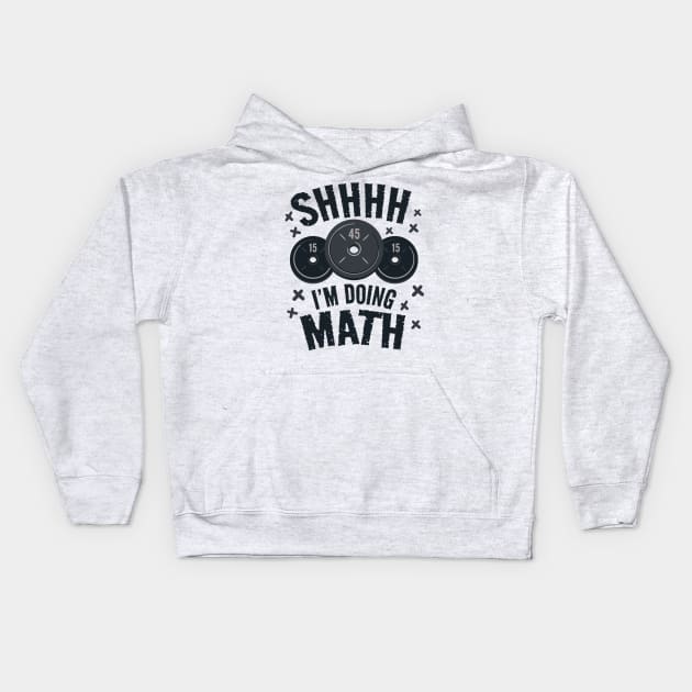 Gym Mathlete In Action Kids Hoodie by Life2LiveDesign